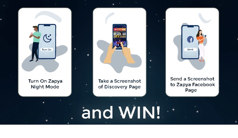 Zapya Night Mode – Have a Chance to Win !