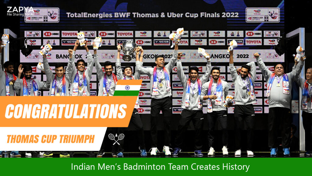 Indian Men’s Badminton Team Creates History