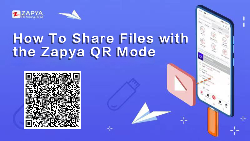 How to share files with the Zapya QR code