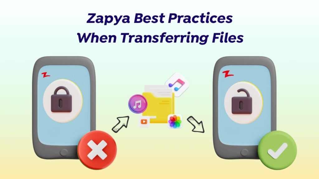 أفضل الممارسات عند نقل الملفات باستخدام Zapya: تشغيل / إيقاف تشغيل الشاشة